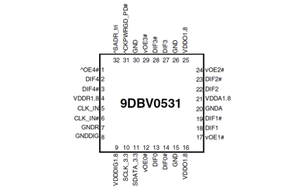 9DBV0531 Pinout Diagram