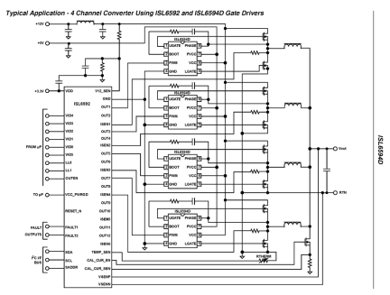 ISL6594D Functional Diagram