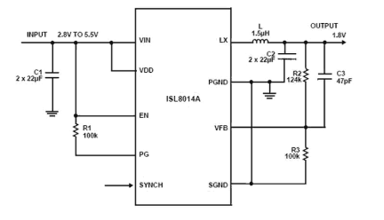 ISL8014A Functional Diagram