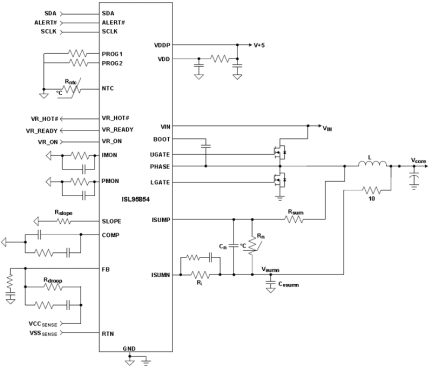 ISL95854 Functional Diagram