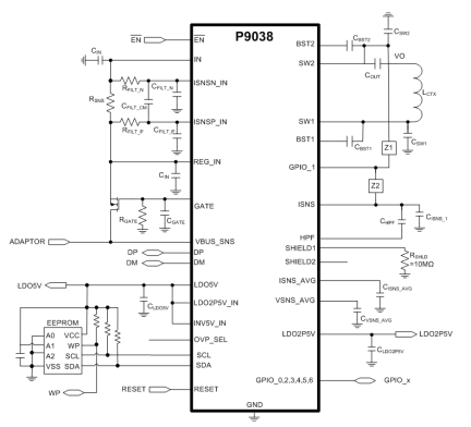 P9038 Typical Application Circuit
